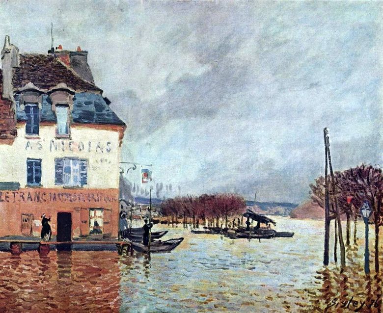 Översvämning i Port Marley   Alfred Sisley