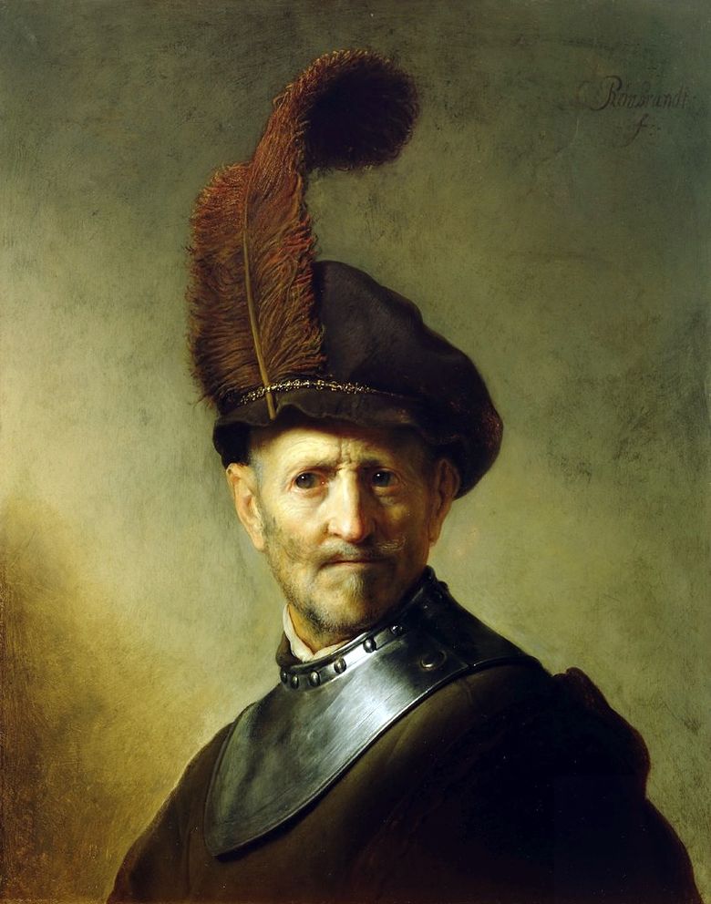 Porträtt av en gammal krigare   Rembrandt Harmens Van Rhine