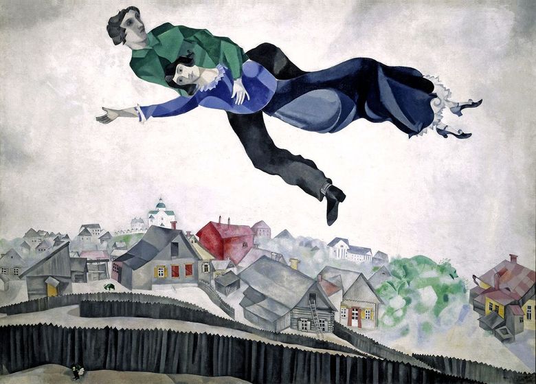 Ovanför staden   Marc Chagall