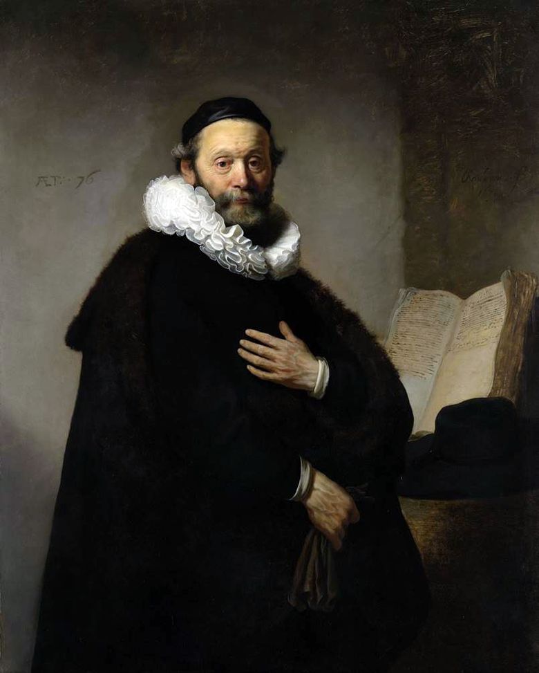 Porträtt av Jan Utenbogarta   Rembrandt Harmens Van Rhine