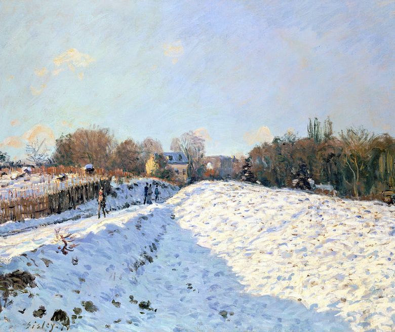 Snö i Argenteei   Alfred Sisley