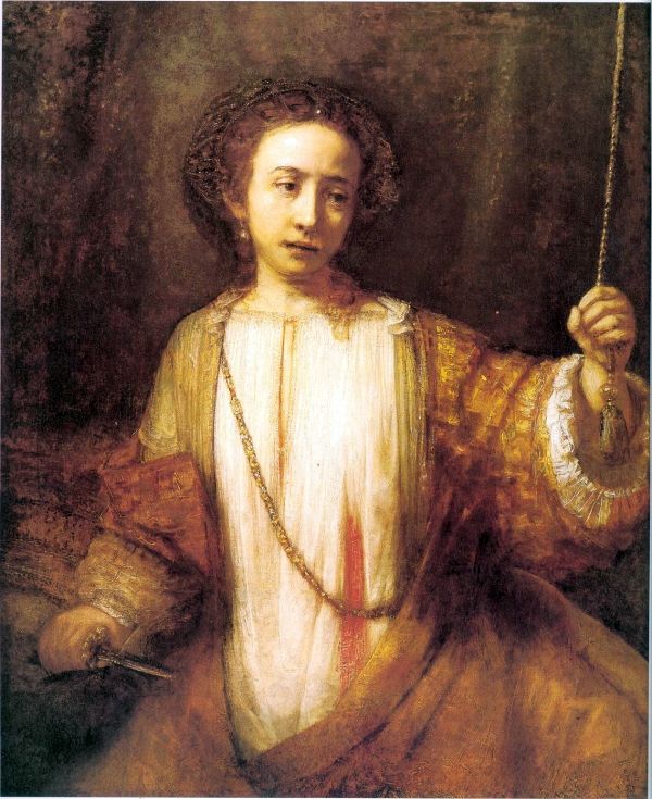 Lucretia självmord   Rembrandt Harmens Van Rhine