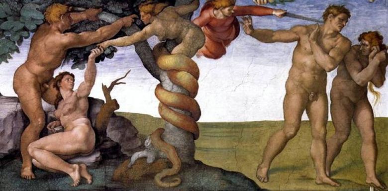 Hösten och exil från paradiset   Michelangelo Buonarroti