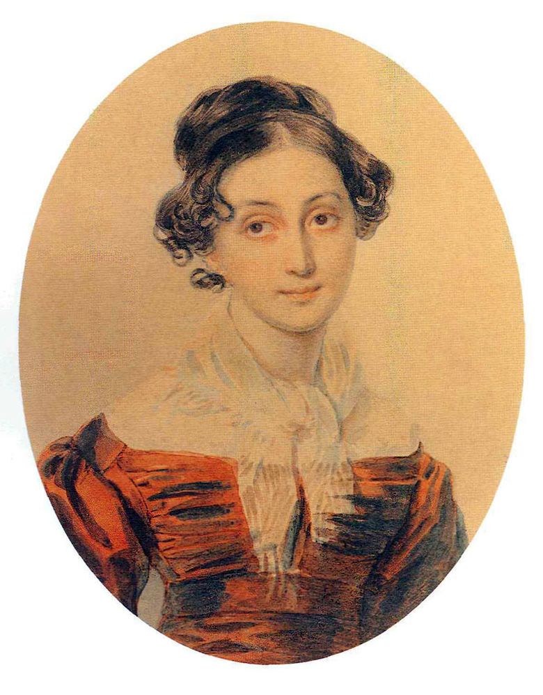 Porträtt A. A. Olenina   Peter Sokolov