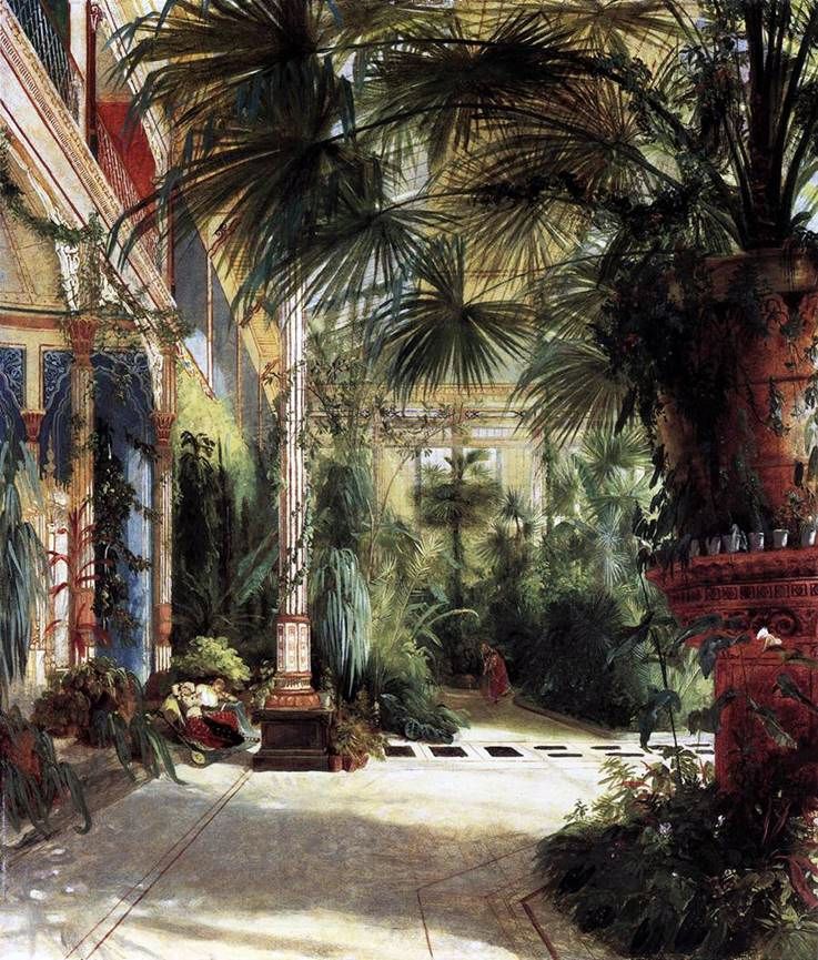 Palmgården av Friedrich Wilhelm   Carl Edouard Ferdinand Blechen