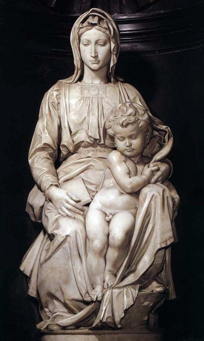 Madonna och barn (skulptur)   Michelangelo Buonarroti