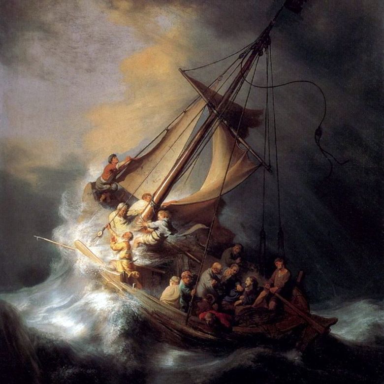 Shuttle of Christ in a Storm   Rembrandt Harmens Van Rhine