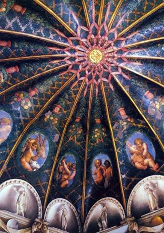 Väggmålningar av klostret San Paolo i Parma   Correggio (Antonio Allegri)