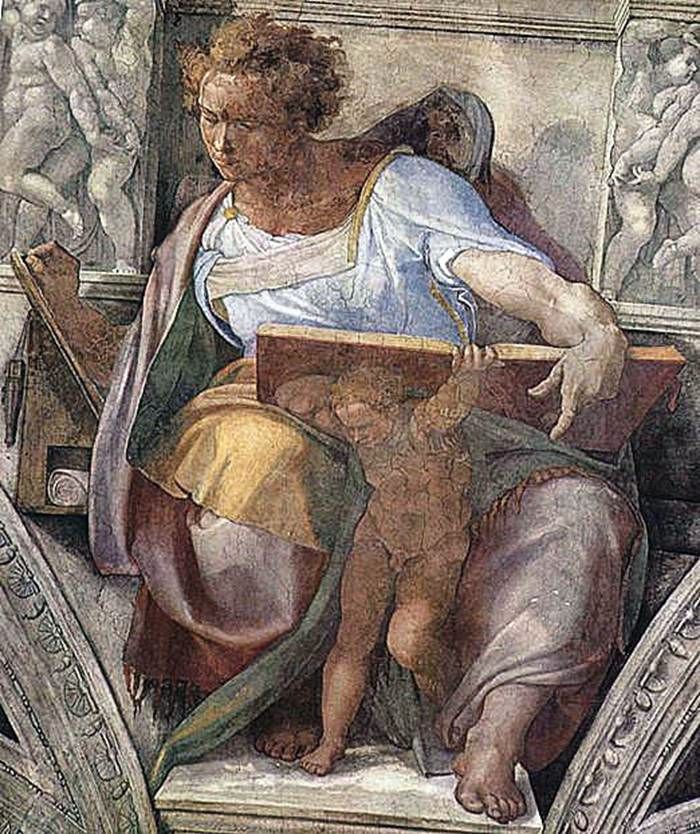Profeten Daniel (fresco)   Michelangelo Buonarroti Buonarroti