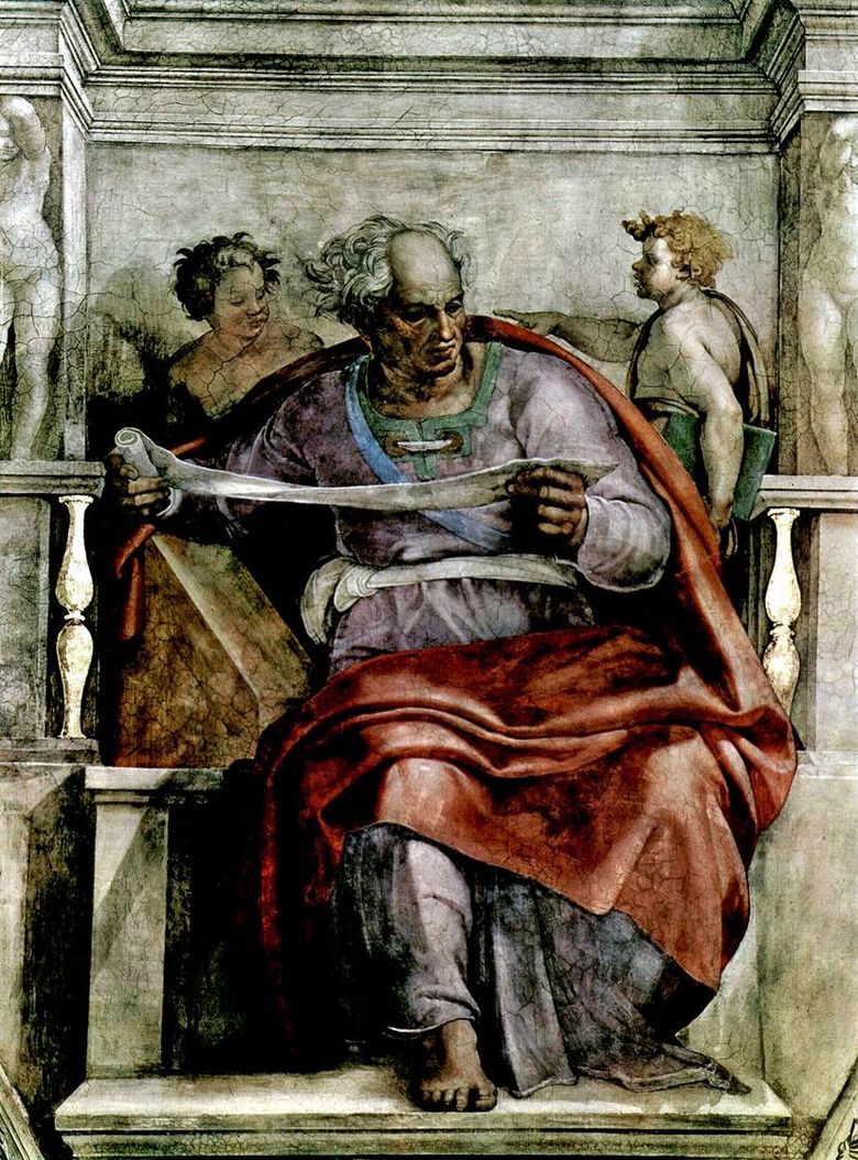 Profeten Joel (Fresco)   Michelangelo Buonarroti