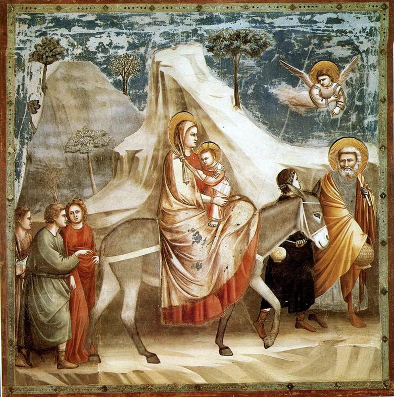 Flyg till Egypten   Giotto di Bondone