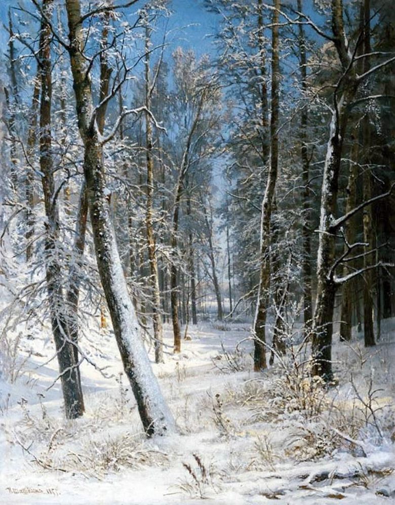 Vintern i skogen (frost)   Ivan Shishkin
