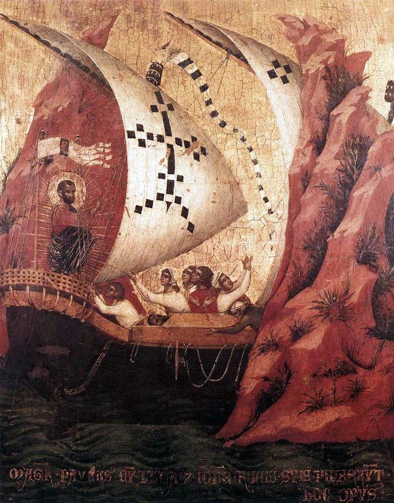 St Mark lugnar havet   Paolo Veneziano