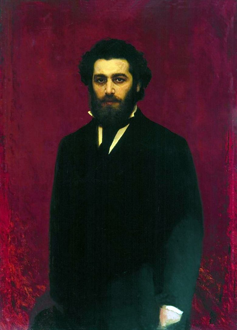 Porträtt av konstnären Arkhip Ivanovich Kuindzhi   Ivan Kramskoy