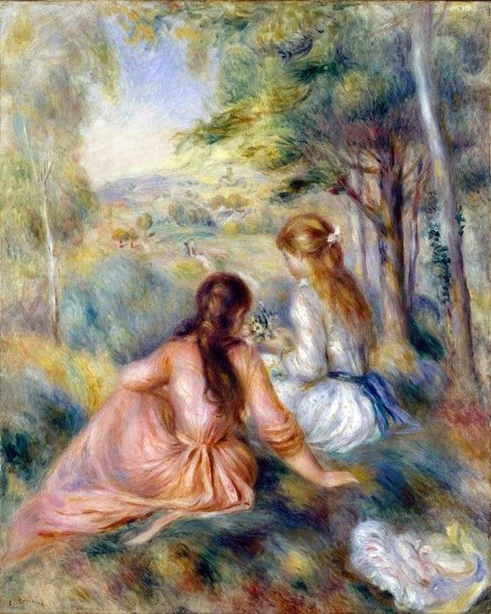 På ängen   Pierre Auguste Renoir