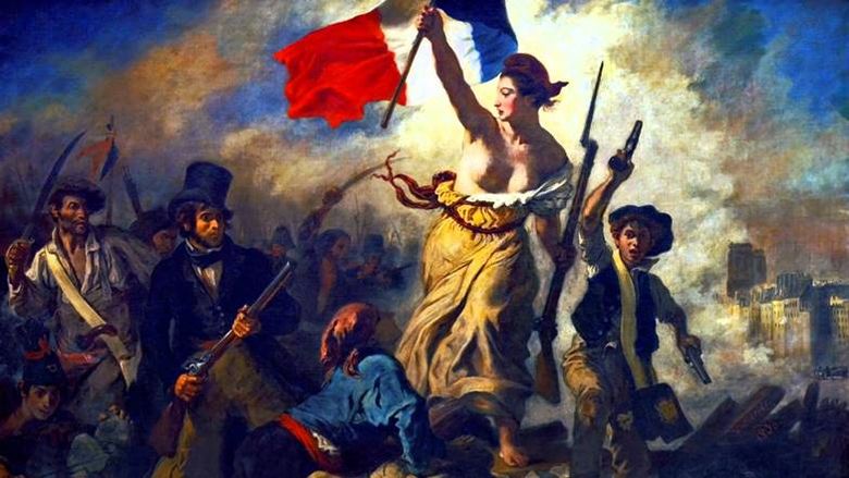 Frihet som leder folket (Frihet på barrikaderna)   Eugene Delacroix