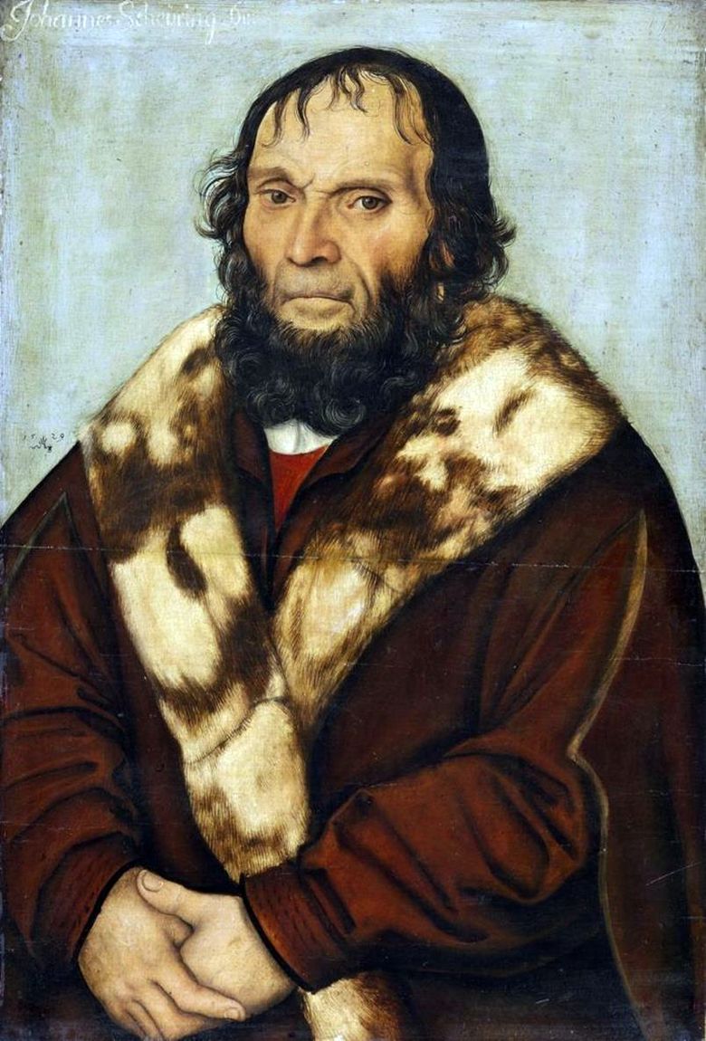 Porträtt av Dr. Johann Shiring   Lukas Cranach