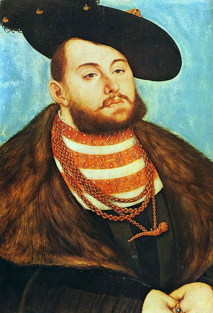 Porträtt av Johann Friedrich den magnifika   Lukas Cranach