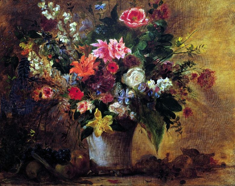 Blommor och frukt   Eugene Delacroix