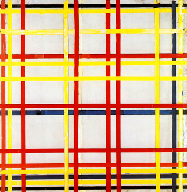 Komposition med rött, gult och blått   Peter Cornelis Mondrian