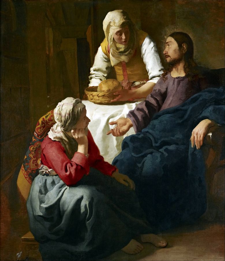 Kristus i Martha och Marias hus   Jan Vermeer