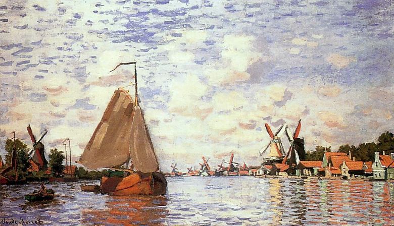 Utsikt över Zaandam   Claude Monet