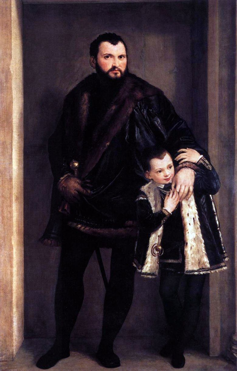 Comte de Porto med sin son Adriano   Paolo Veronese
