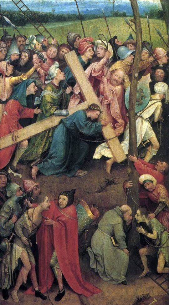 Bär korset på Golgata   Hieronymus Bosch