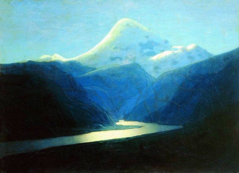 Elbrus på kvällen   Arkhip Kuindzhi