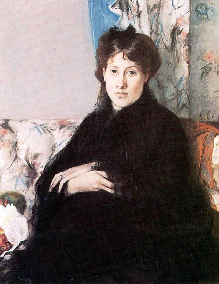 Porträtt av Edma Pontilion   Berthe Morisot