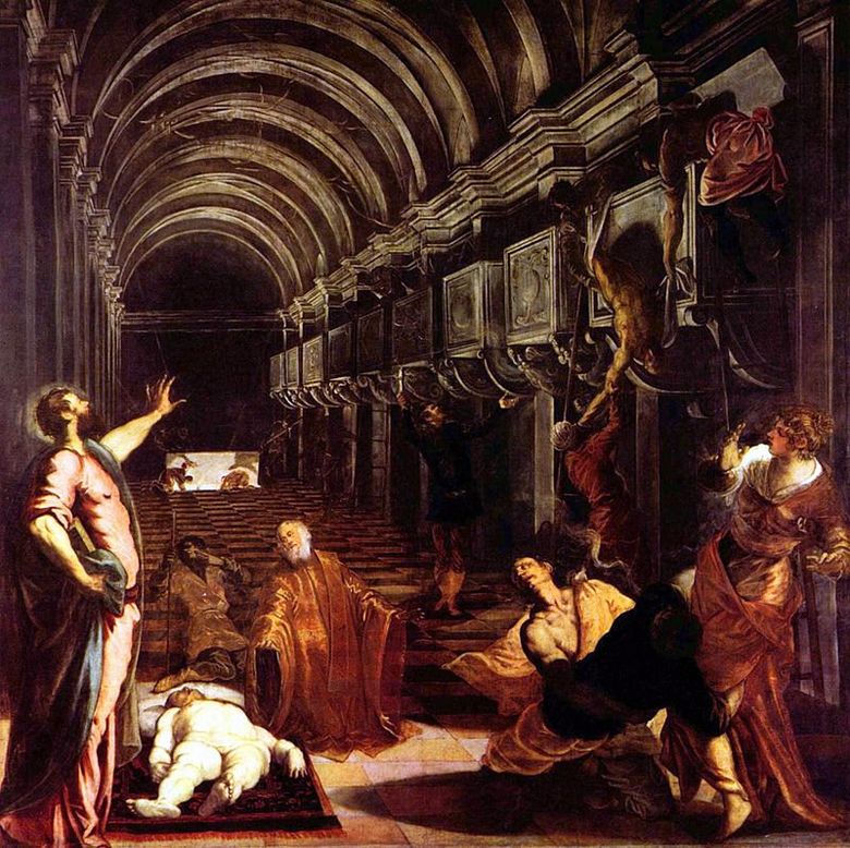 Förvärvet av kroppen av St. Varumärke   Jacopo Tintoretto