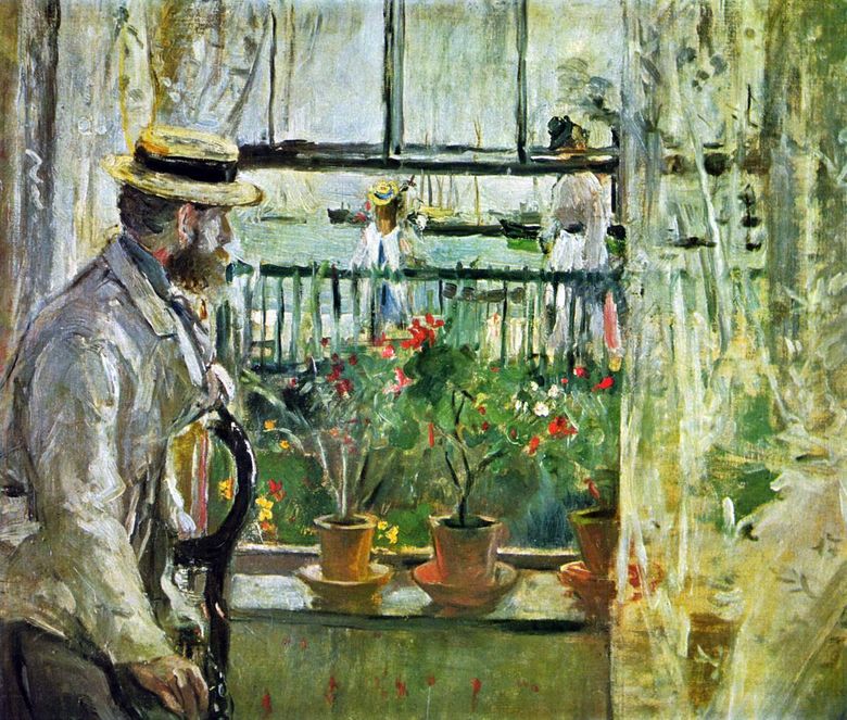 Eugene Mans på Isle of Wight   Berthe Morisot