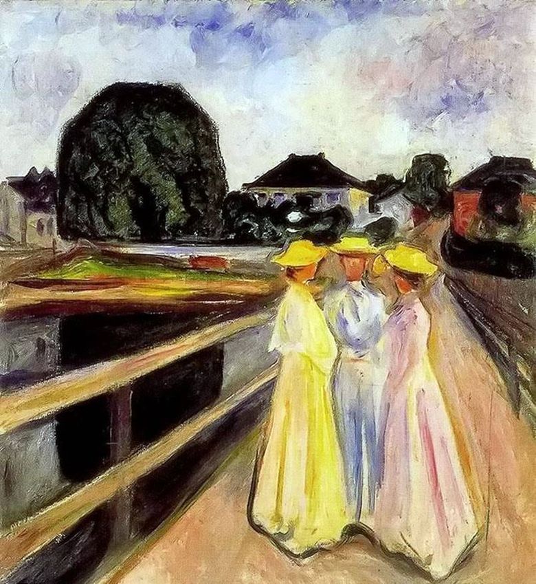 Flickor på bron   Edvard Munch