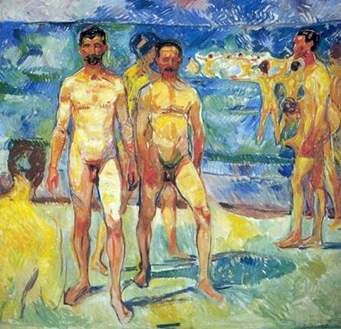 Män på stranden   Edvard Munch