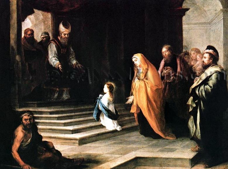Introduktion av Jungfru Maria till templet   Bartolomeo Esteban Murillo