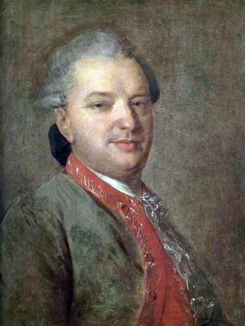 Porträtt av poeten Vasily Ivanovich Maikov   Fedor Rokotov