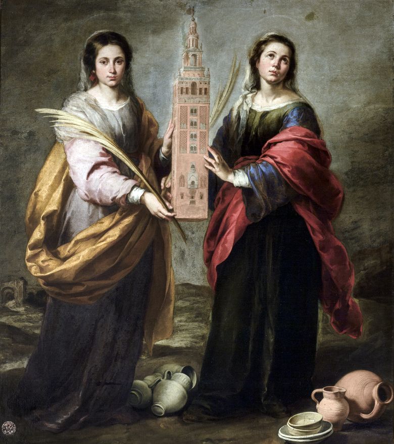 St Justin och St. Rufina   Bartolomeo Esteban Murillo