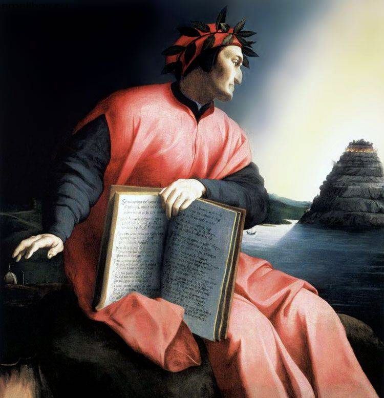 Porträtt av Dante   Agnolo Bronzino