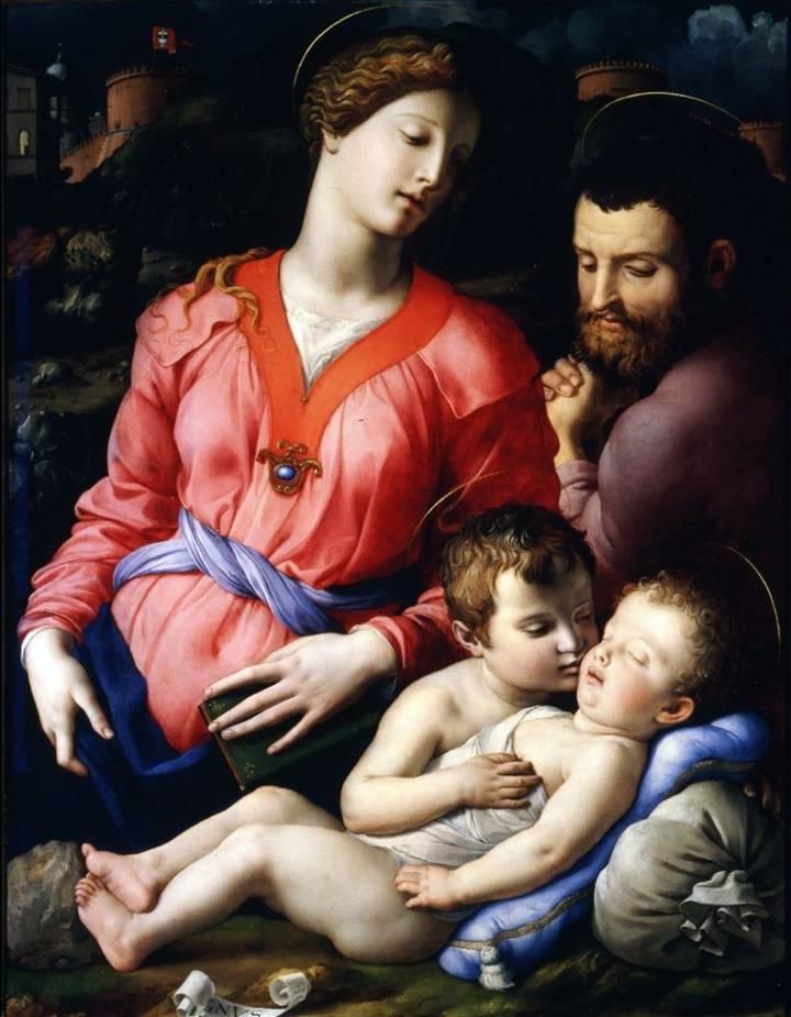 Holy Family Panchiatiki   Agnolo Bronzino
